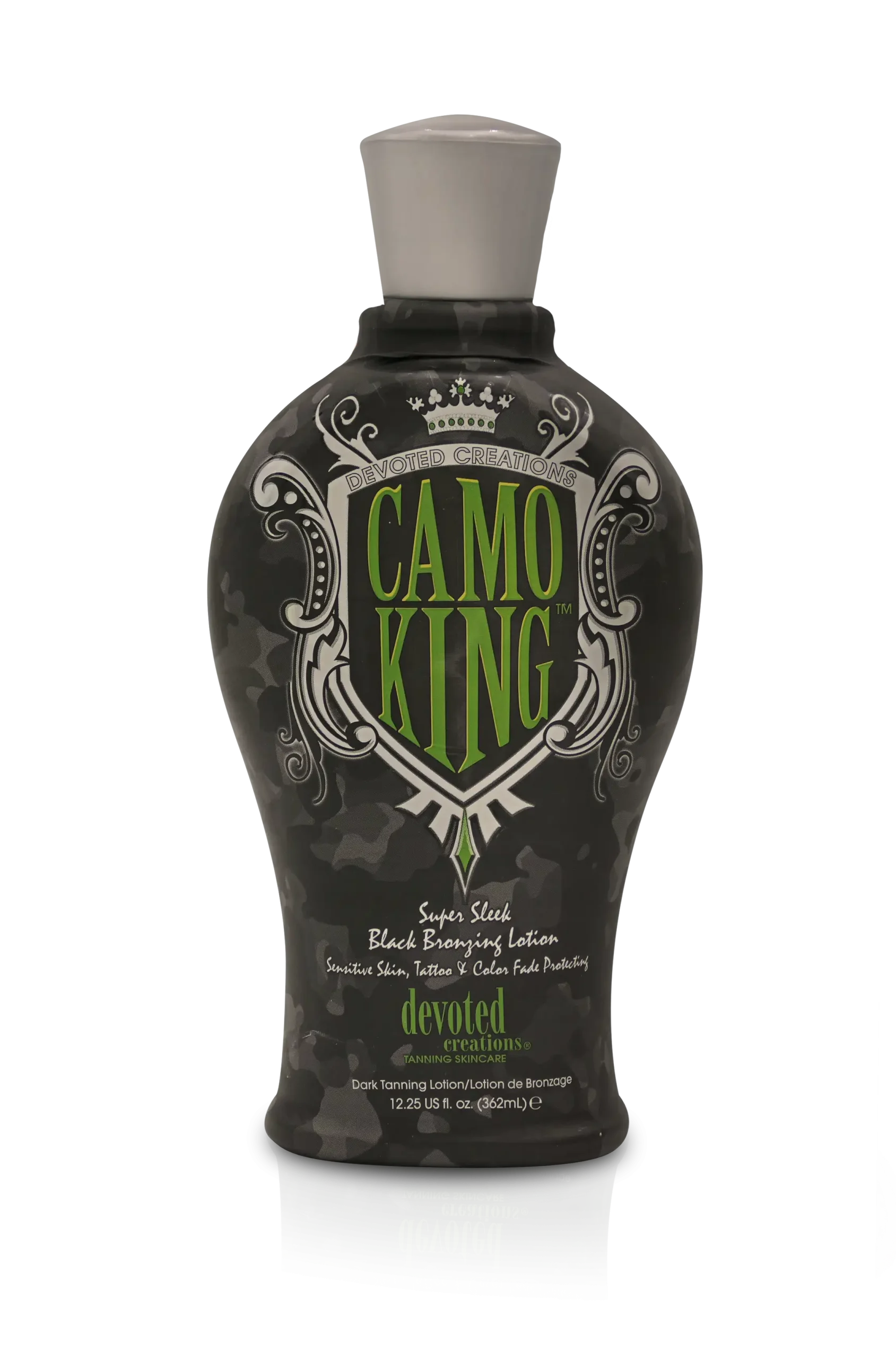 Bestel nu Camo King Devoted Creations zonnebankcrème online.