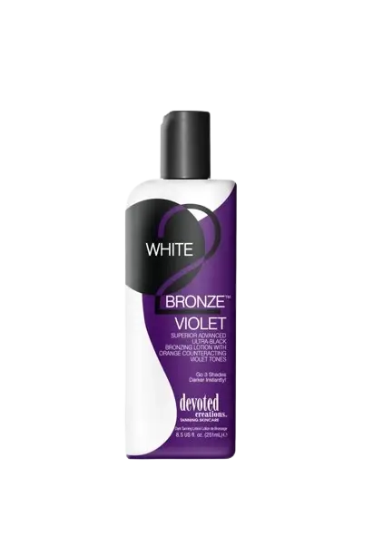White 2 Bronze Violet zonnebank creme